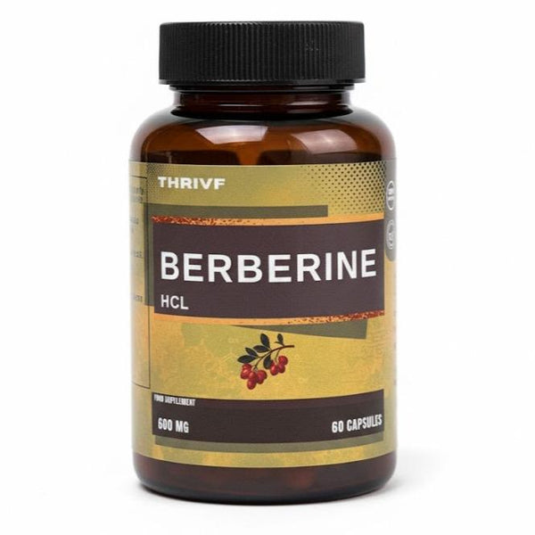 THRIVF Berberine HCL 600 mg 60 Capsules for Enhanced Wellness
