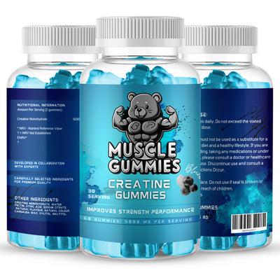 creatine gummies 5000mg muscle supplement UK

