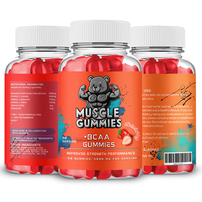 Muscle Gummies EXPLO Amino BCAA Strawberry Gummies